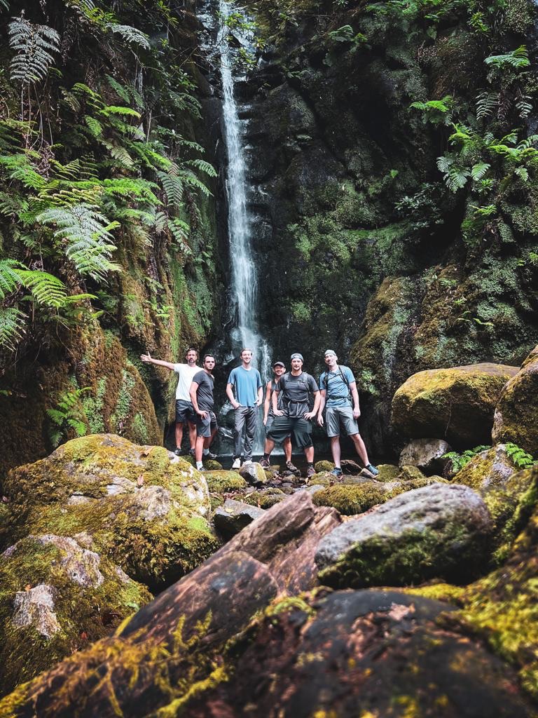 madeira: waterfall hike with the boys