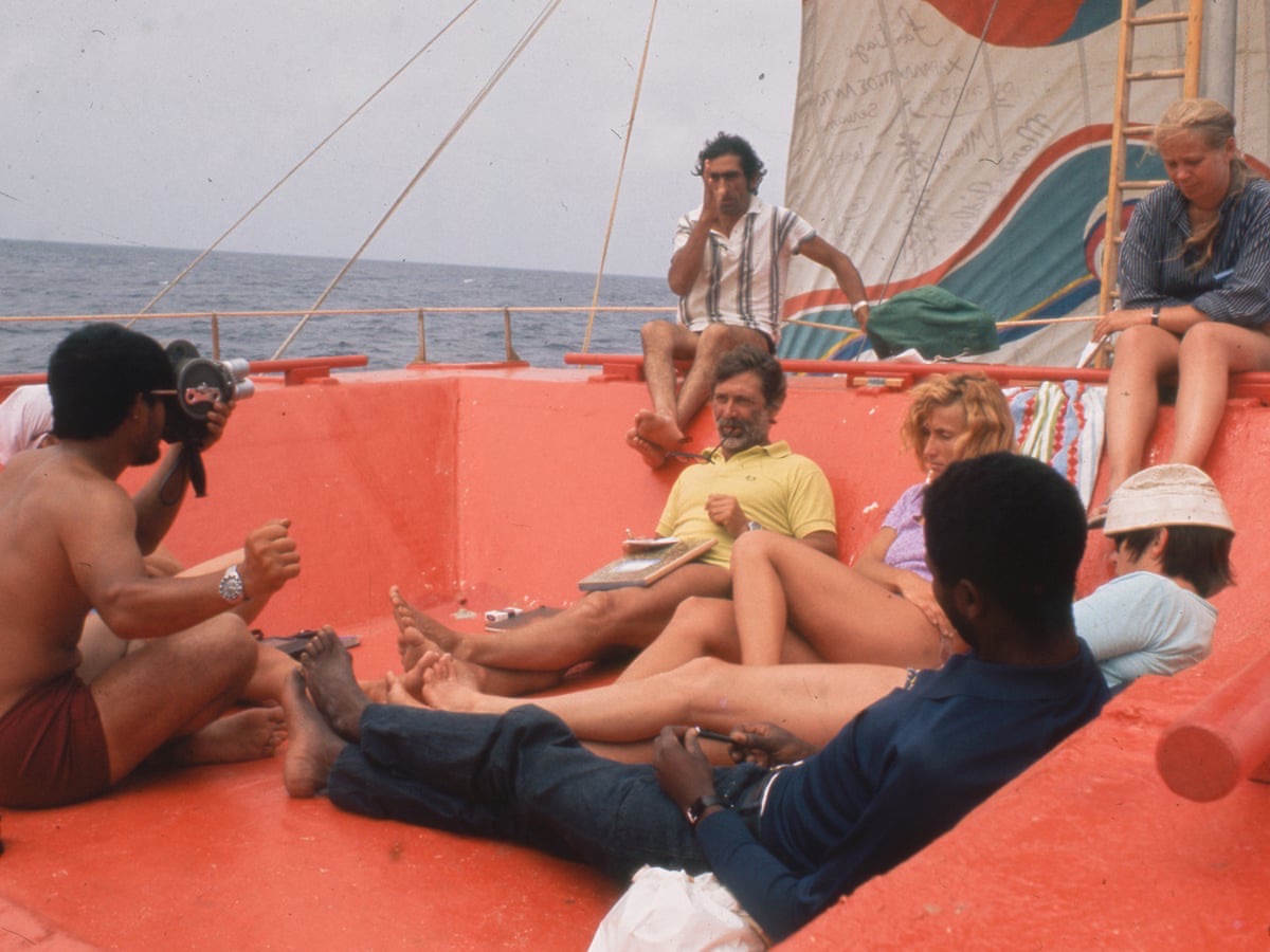 the Acali raft — archival photo
